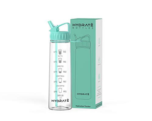 HYDRATE Tracker Straw Water Bottle