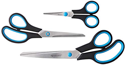 Westcott Easy Grip Soft Grip Scissor - Black/Blue