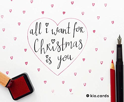 All I Want Romantic Christmas Card