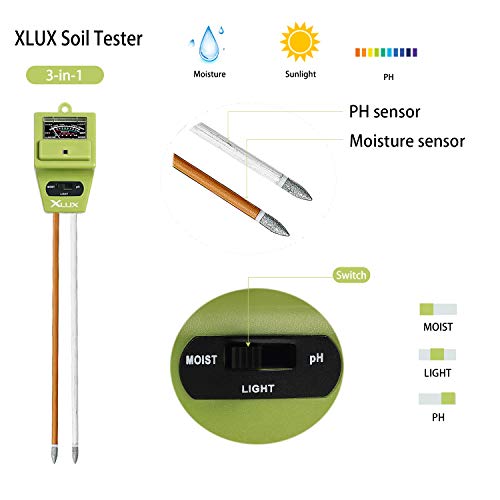 XLUX Soil Moisture meter Light Intensity Plant