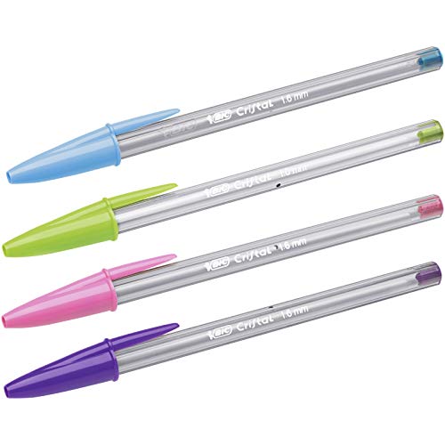 Bic Cristal Fun Ballpoint Pens, Wide Point