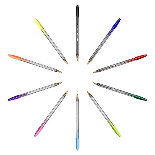 Bic Cristal Fun Ballpoint Pens, Wide Point