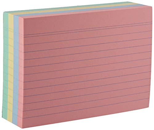 Herlitz A6 Ruled Record Card - Assorted Colours