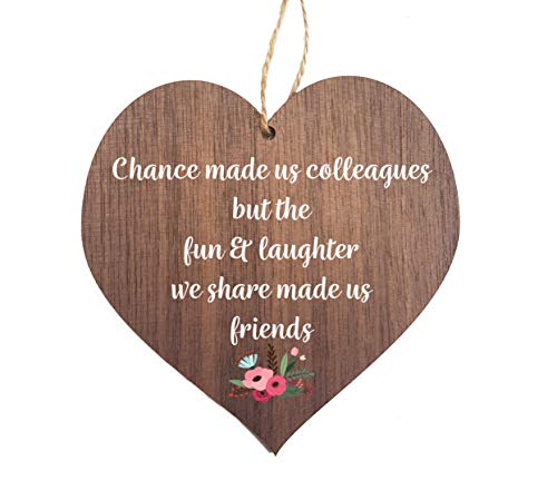 Wooden Hanging Heart Leaving Gift