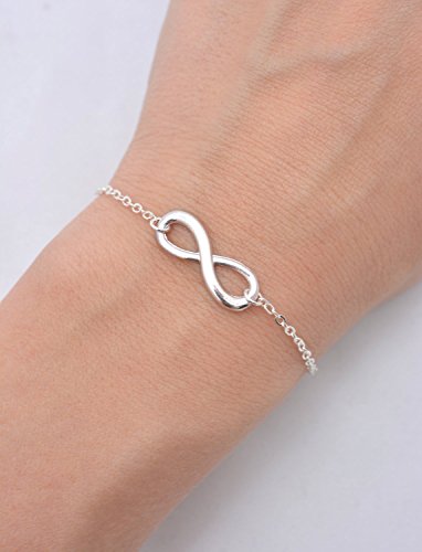 Infinity Charm Bracelet With Chain