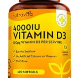 Vitamin D 4000 IU Swallow Softgels