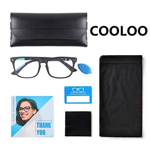 COOLOO 2-Pack Blue Light Blocking Glasses