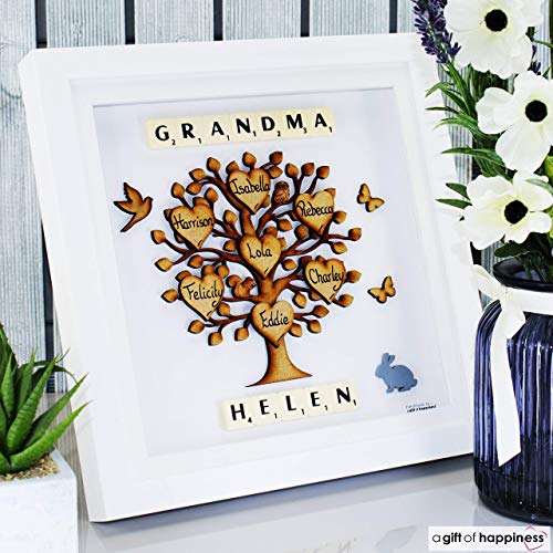 Family Tree Personalised Grandchildren frame