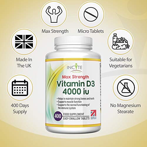 Vitamin D 4000iu - 400 Premium Vitamin D3