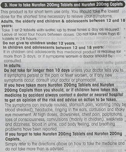 Nurofen Tablets Ibuprofen, 200 mg