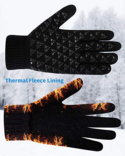 coskefy Winter Knit Gloves
