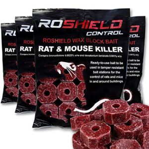 Roshield Wax Block Bait for Rat & Mouse Killer Poison Control
