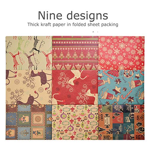 Christmas Gift Wrapping Paper 10 Pack