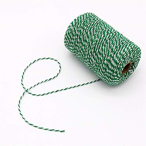 tenn well Green and White Twine Cotton Bakers Twine