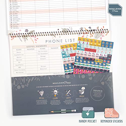 Boxclever Press Family Home Planner 2021 Calendar