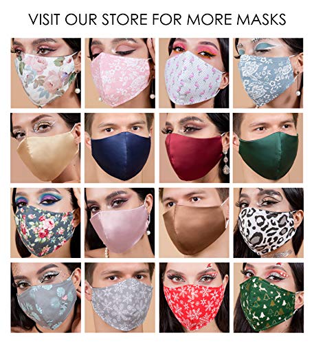 Floral Face Mask Washable UK 4 Layer Reusable