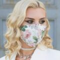 Floral Face Mask Washable UK 4 Layer Reusable