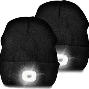 Unisex Warm Beanie Hat with Light