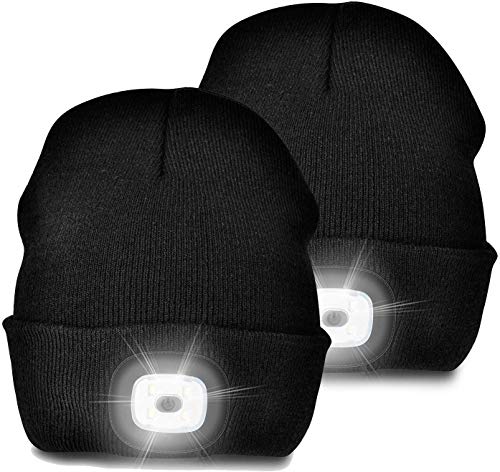 Unisex Warm Beanie Hat with Light